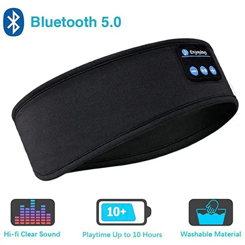 Nuevos auriculares inalámbricos Bluetooth para dormir, auriculares musicales, antifaz para dormir, diadema deportiva para correr al aire libre, diadema para yoga
