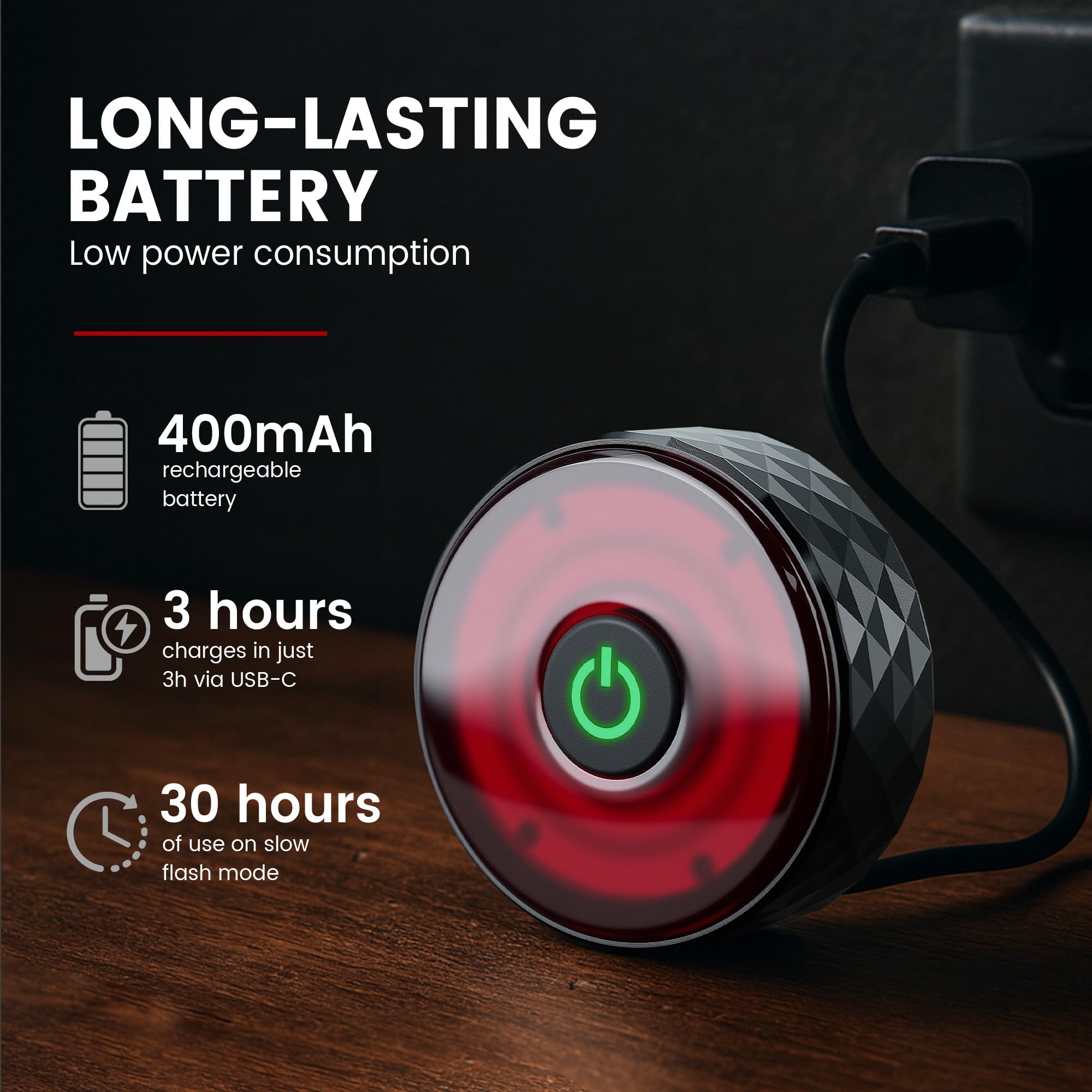 Smart Rear Light with Apple Find My Location