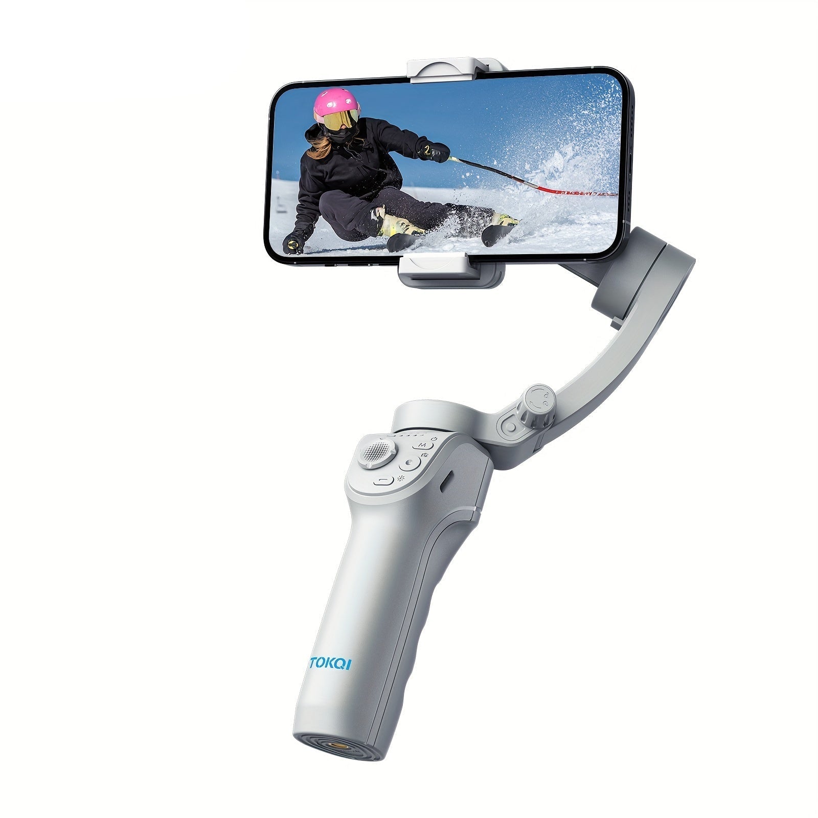 Estabilizador de palo selfie de 3 ejes con LED y seguimiento facial