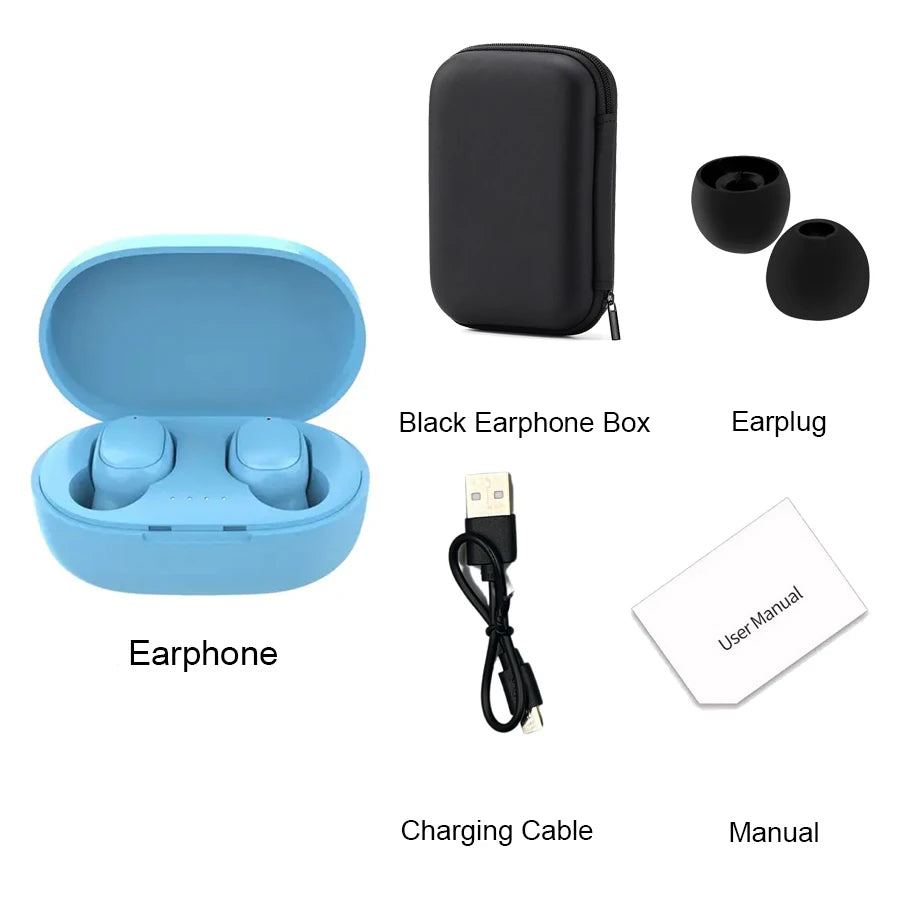 Auriculares inalámbricos Bluetooth TWS A6S con cancelación de ruido y micrófono para Huawei Xiaomi Redmi