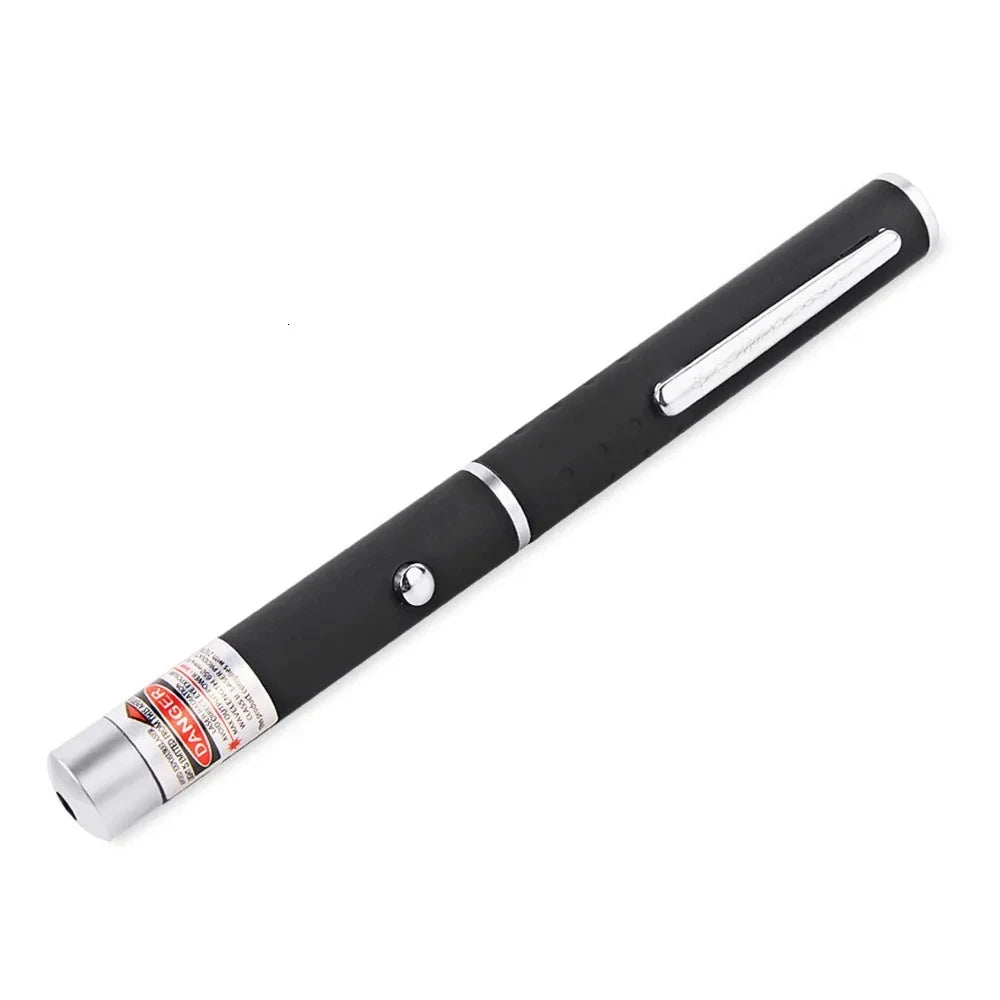 Linterna con puntero láser verde, azul y rojo para salas de reuniones y aulas, luz indicadora RGB.