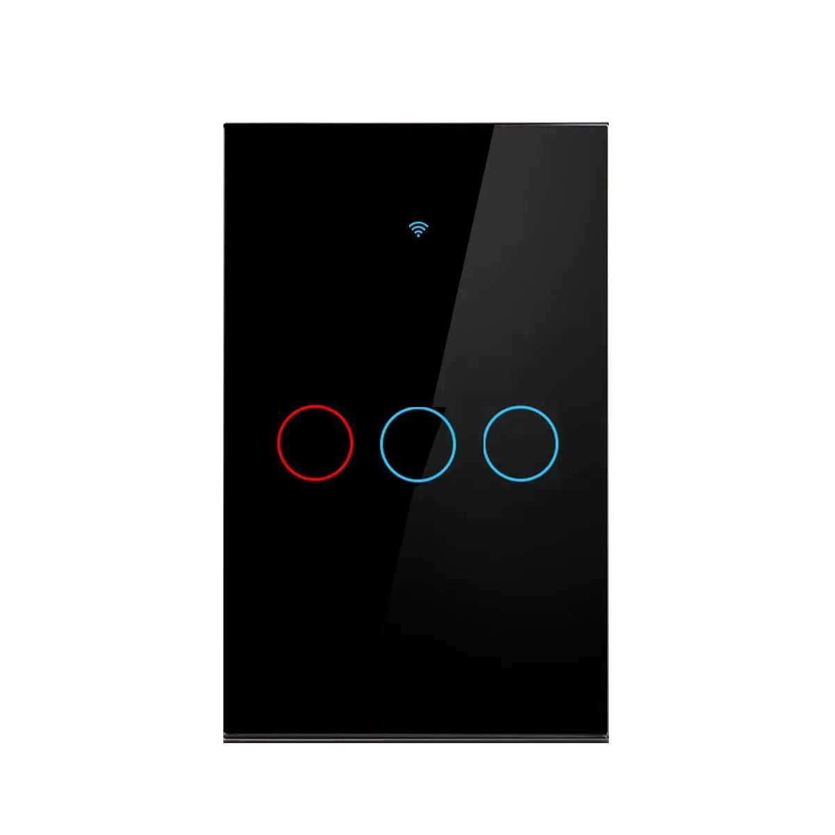 Interruptor de luz inteligente Tuya WiFi para EE. UU. Cable neutro/No requiere cable neutro Interruptor táctil de pared tipo 120 Funciona con Alexa, Google Home