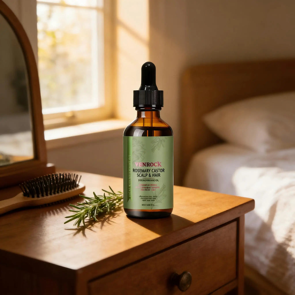 ¡Las puntas secas y abiertas son tu peor pesadilla! Aceite esencial de romero para el cuidado del cabello, sin enjuague, no pegajoso, herramienta para alisar el cabello.