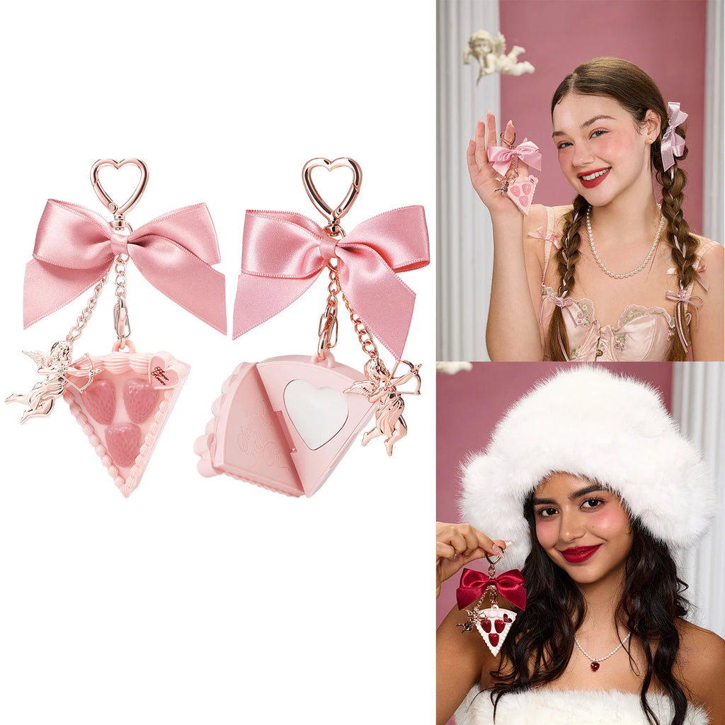 Perfume sólido Flower Knows Strawberry Cupid 3g Vegano Fragancia duradera Bálsamo Colgante Tamaño de viaje Lindo regalo para mujer