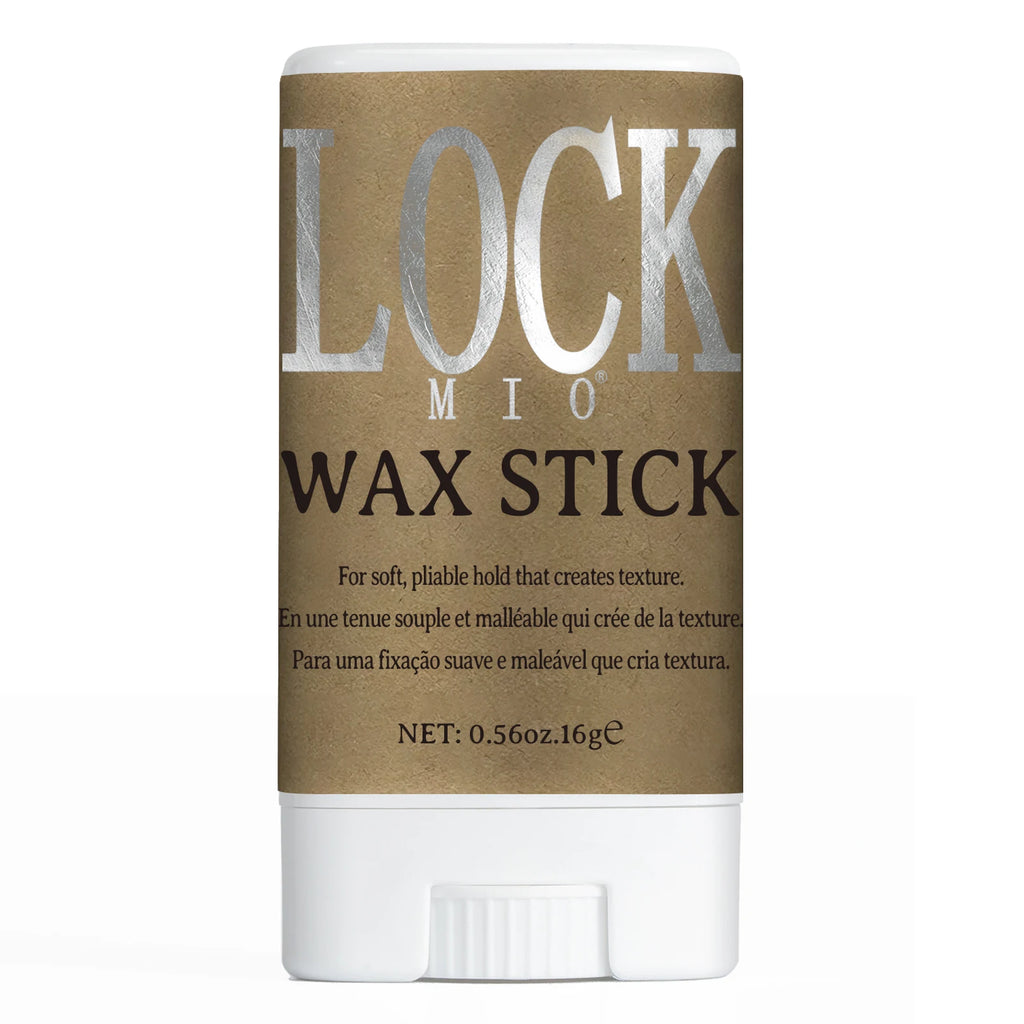 Barra de cera LOCKMIO con aceite de coco natural: hidrata, suaviza, alisa y peina el cabello rebelde. Controla los bordes del cabello. Fijación fuerte y duradera.