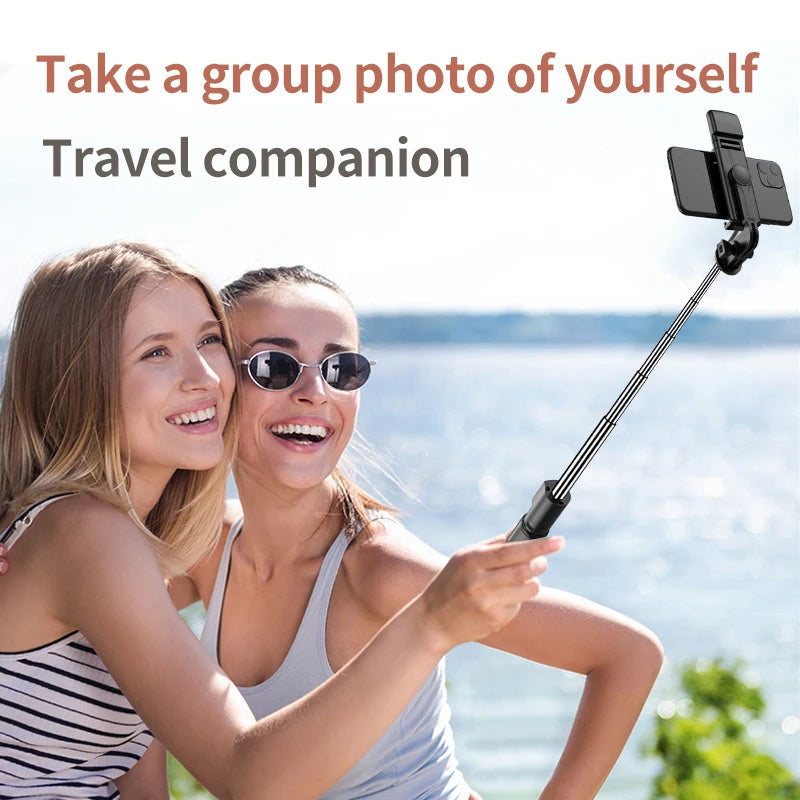 Nuevo trípode FGCLSY para cámara de smartphone, soporte con disparador Bluetooth y luz, soportes inalámbricos para palo selfie con soporte para teléfono