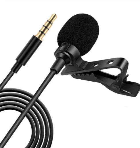 Clearance_MC01 Micrófono mini portátil con cable de 1,5 m, tipo C, para teléfono, PC, portátil, con clip metálico, solapa, micrófono USB, condensador de 3,5 mm.