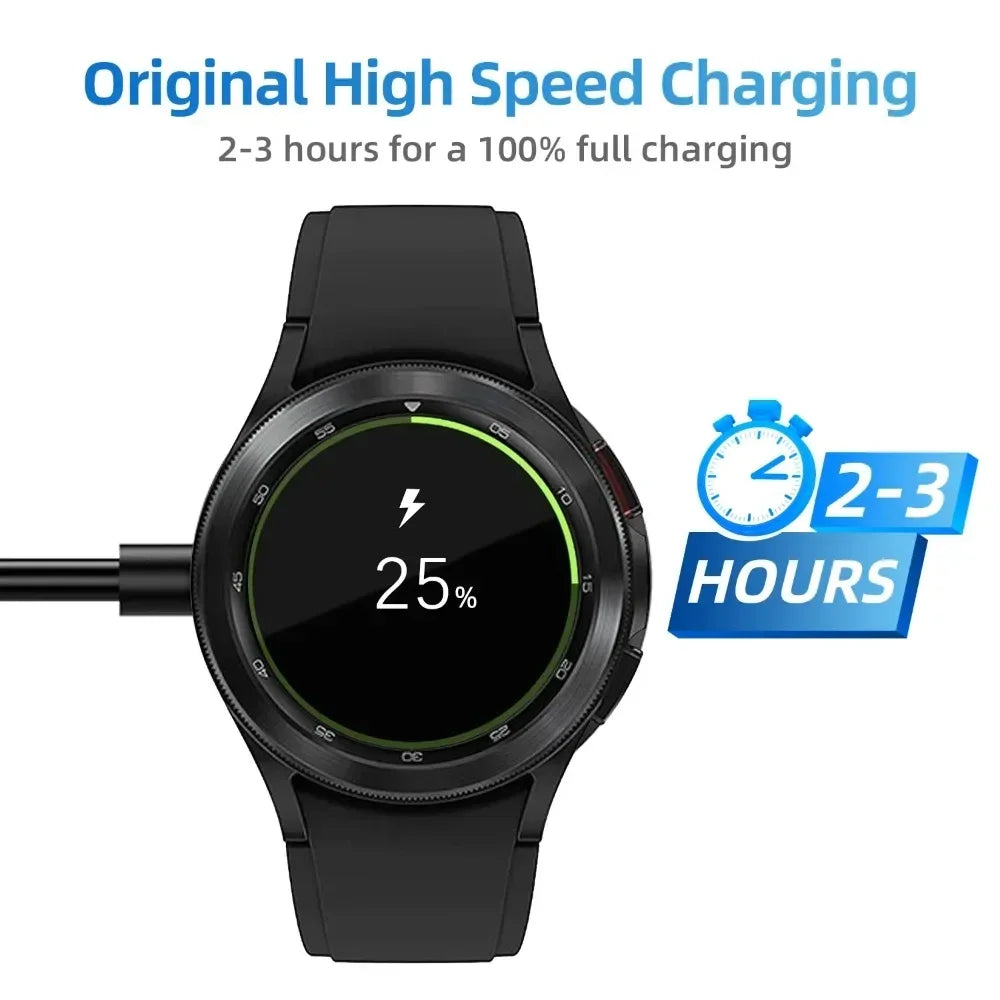 Cargador USB-C para Samsung Galaxy Watch 7/6/6 Classic/5/5 Pro/4/4 Classic, accesorios para relojes inteligentes, cargador de repuesto