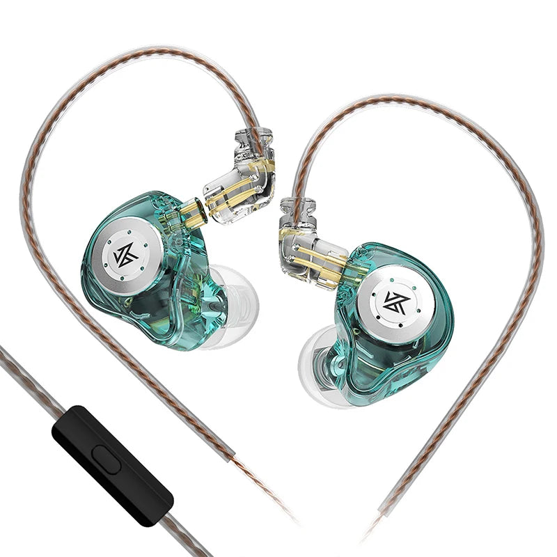 Auriculares KZ EDX PRO 1DD Dynamic Drive HIFI con graves potentes, ideales para deportes y con cancelación de ruido. Compatibles con KZ EDXPRO, ZSTX, ZSN PRO, ZAS, ES4 y SKS.