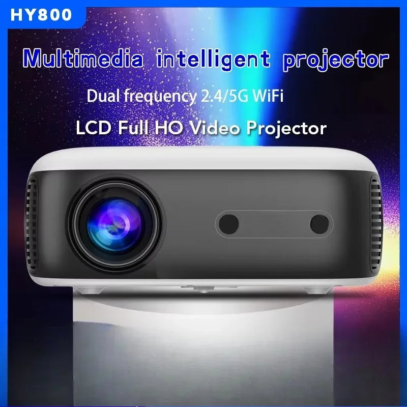 Proyector portátil Android HY800 Mini 3D 4K con obturador real 1080P Proyector de vídeo LCD para cine en casa 2 GB de RAM 11.0 WiFi