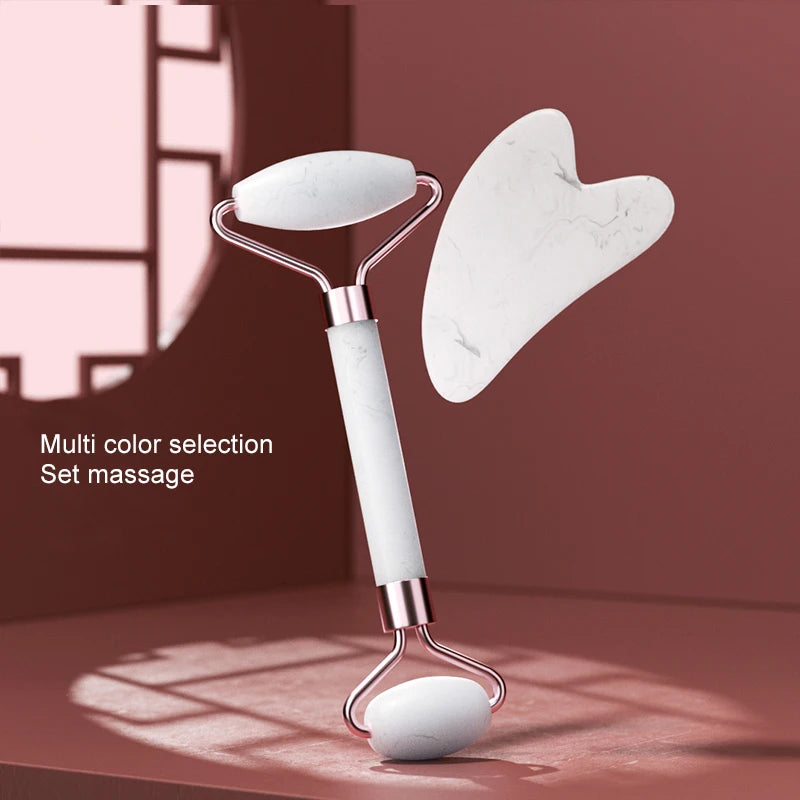 Rodillo para rostro, cuello y ojos, instrumento de masaje facial de resina, tabla raspadora para el cuidado de la salud, herramientas de belleza y cuidado de la piel