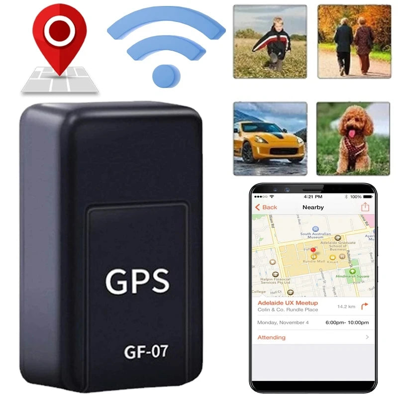 Localizador GPS para coche Mini GF07, aplicación de posicionamiento GPS, dispositivo de rastreo GPS magnético potente, localizador GPS antipérdida para vehículos.