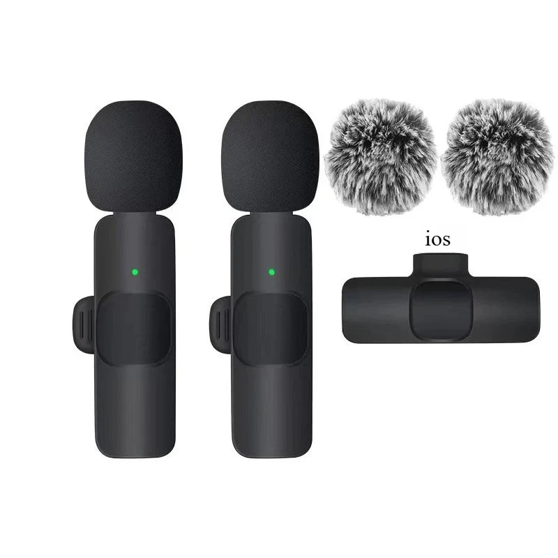 Micrófono de solapa inalámbrico Mini USB-C con reducción de ruido para iPhone y Android, ideal para transmisiones en vivo y entrevistas. Micrófono portátil de mano.