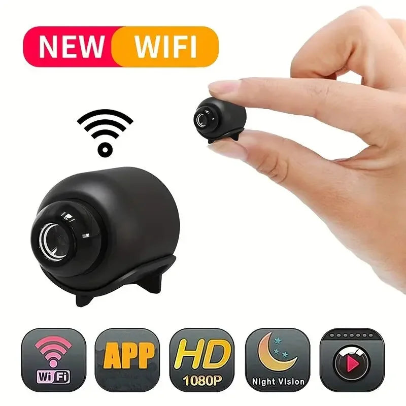 Mini cámara X5 inalámbrica 1080P, videocámara de seguridad con visión nocturna y detección de movimiento, mini cámara para el hogar inteligente.