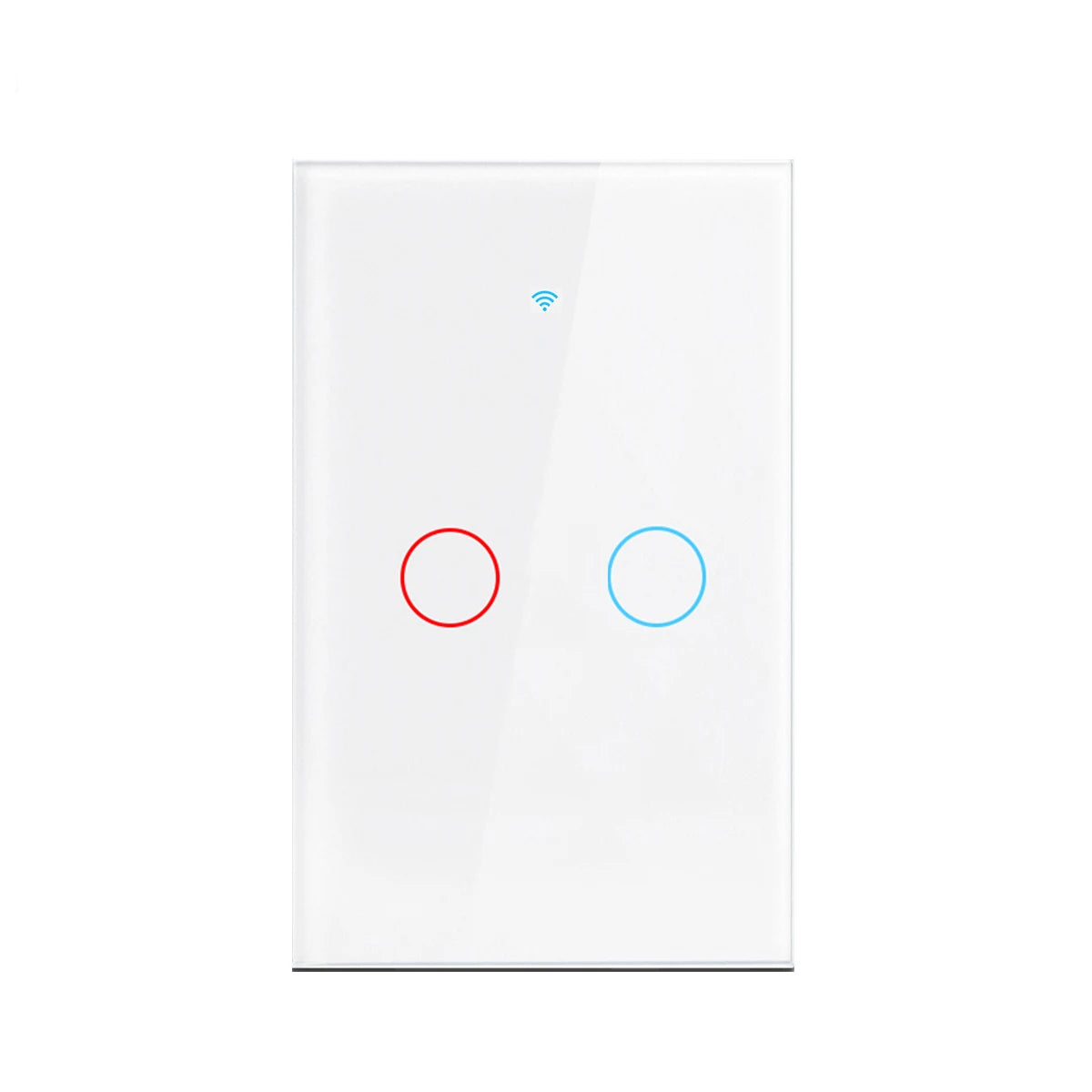 Interruptor de luz inteligente Tuya WiFi para EE. UU. Cable neutro/No requiere cable neutro Interruptor táctil de pared tipo 120 Funciona con Alexa, Google Home