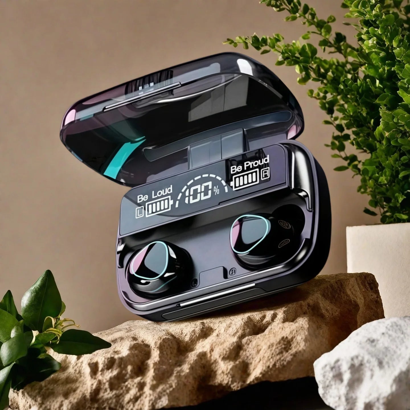 Auriculares inalámbricos Bluetooth M10 originales: auriculares deportivos todo en uno con cancelación activa de ruido, sonido estéreo y micrófono incorporado.