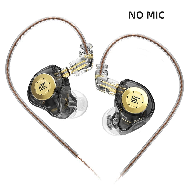 Auriculares KZ EDX PRO 1DD Dynamic Drive HIFI con graves potentes, ideales para deportes y con cancelación de ruido. Compatibles con KZ EDXPRO, ZSTX, ZSN PRO, ZAS, ES4 y SKS.