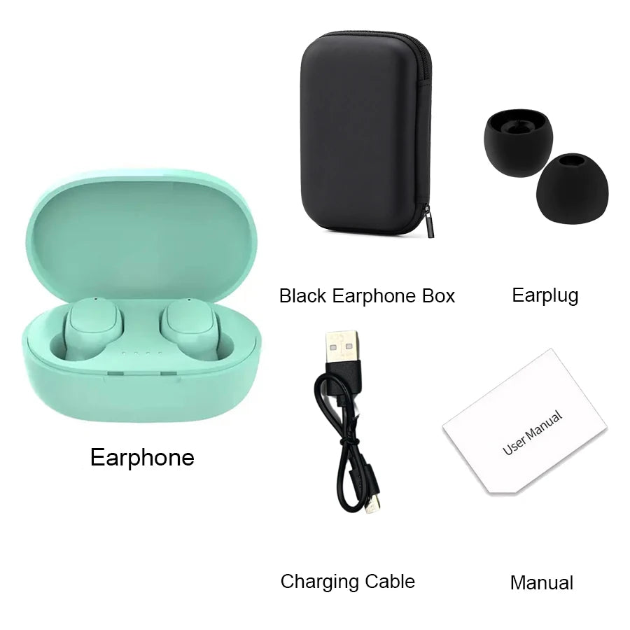 Auriculares inalámbricos Bluetooth TWS A6S con cancelación de ruido y micrófono para Huawei Xiaomi Redmi