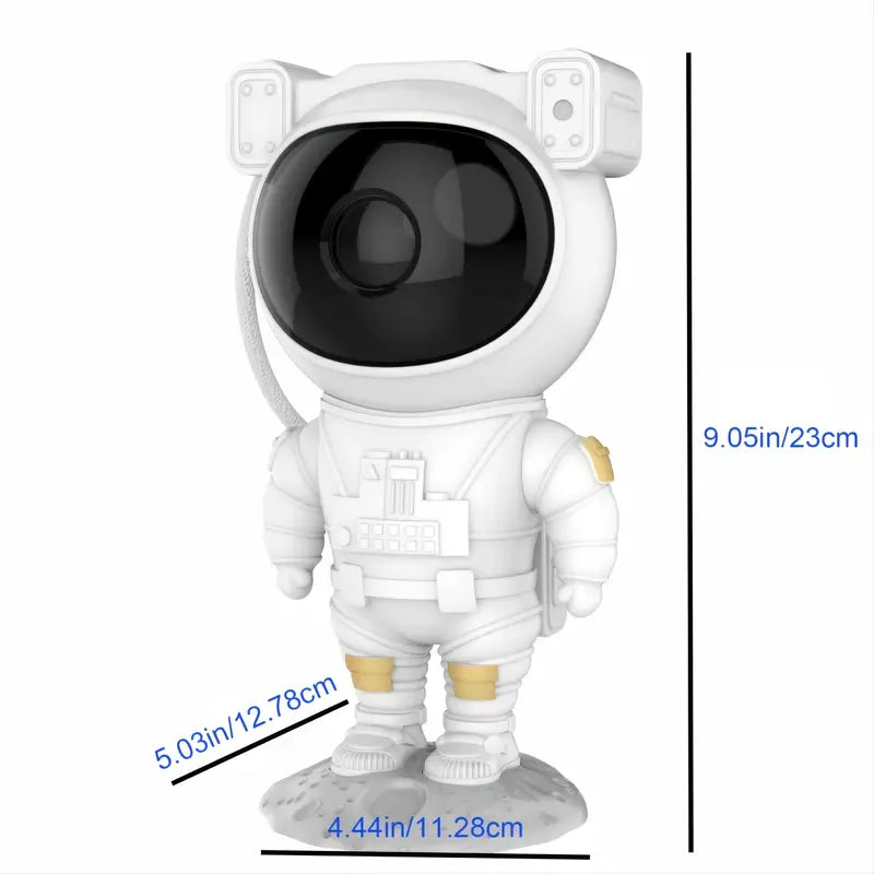 Astronauta, cielo estrellado, luz nocturna