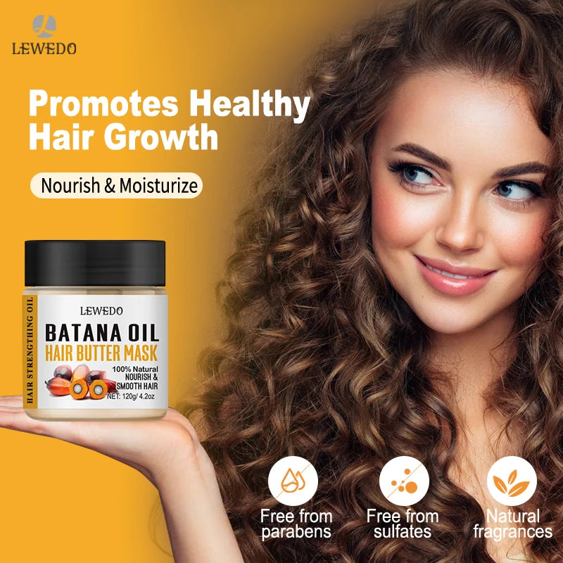 Aceite capilar 100% puro de Batana para el crecimiento del cabello. Tratamiento natural que nutre, reduce la caída del cabello, previene la rotura y engrosa el cabello.