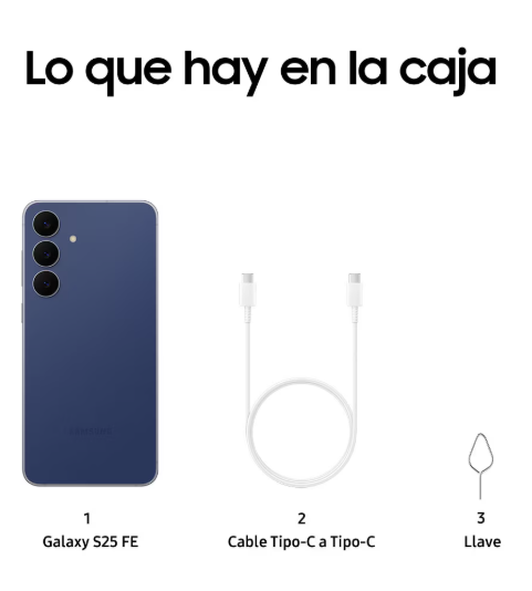 SAMSUNG  Galaxy S25 FE Dynamic AMOLED 2X 6.7 pulgadas 128 GB