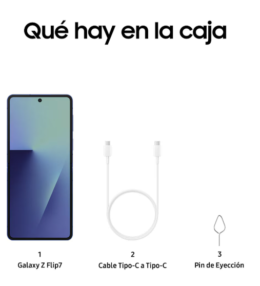 SAMSUNG  Galaxy Z Flip 7 Dynamic AMOLED 2X 6.9 pulgadas 512 GB