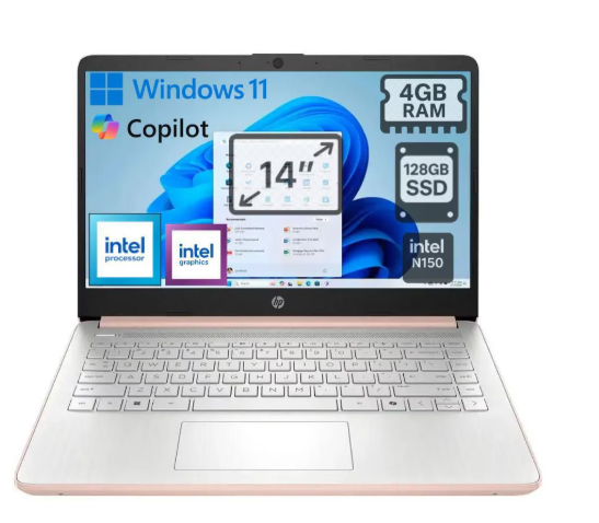 HP  Laptop Hp 14-dq6015dx 14 pulgadas HD intel celeron intel UHD 4 GB RAM 128 GB SSD