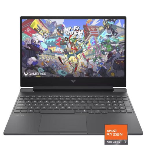 HP  Laptop gamer Victus 15-fb3093dx 15.6 pulgadas Full HD AMD Ryzen 7 NVIDIA Geforce RTX 4050 16 GB RAM 512 GB SSD