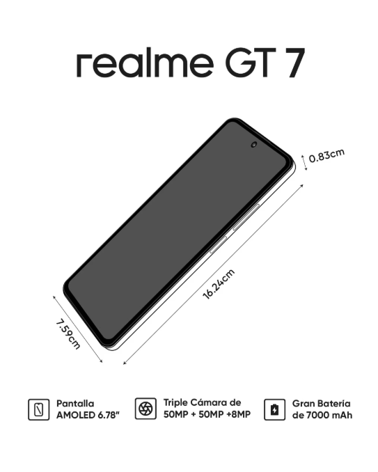 REALME  GT 7 Dream Edition AMOLED 6.7 pulgadas desbloqueado 512 GB