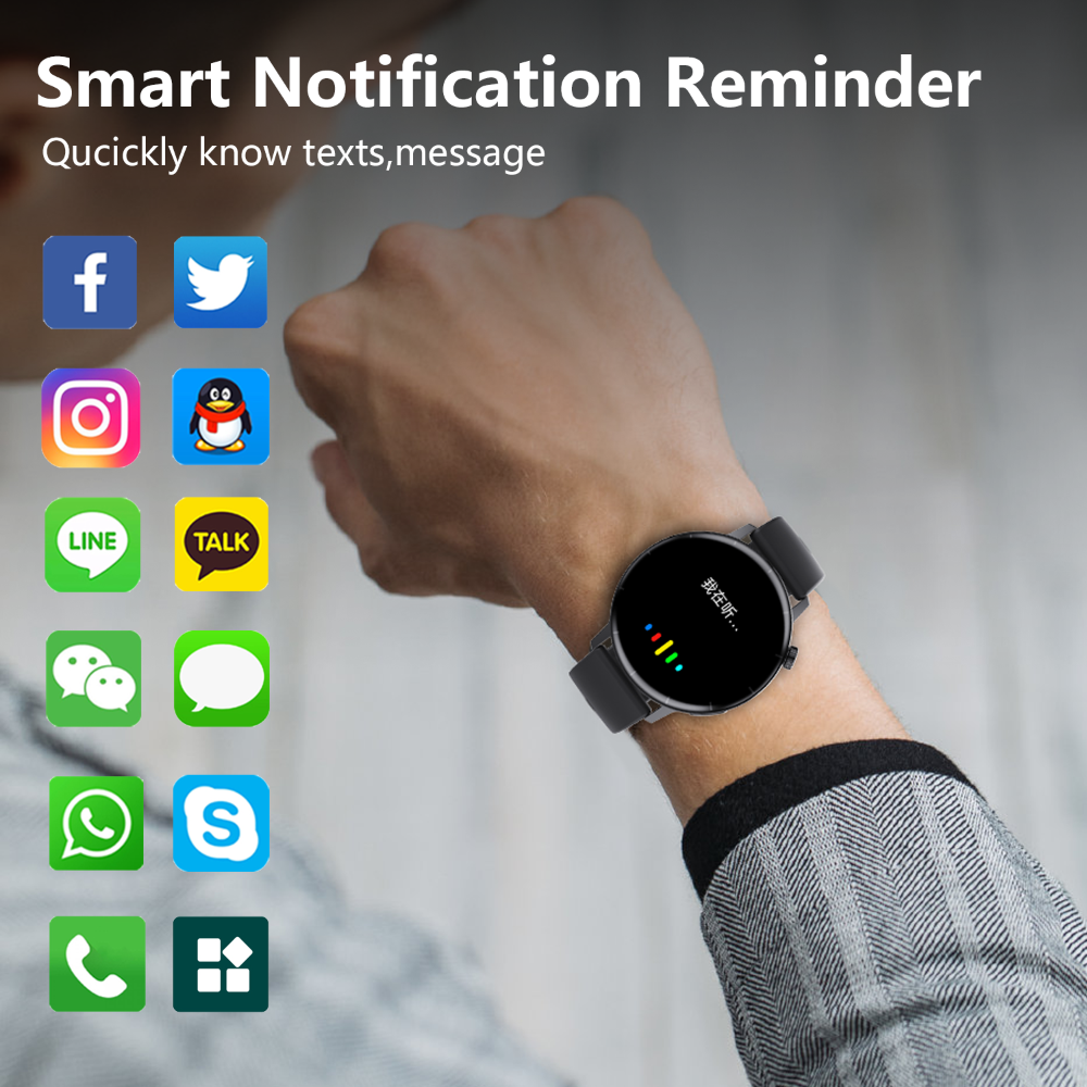 Reloj inteligente con monitor de ECG, medición no invasiva de glucosa en sangre y análisis de componentes sanguíneos.