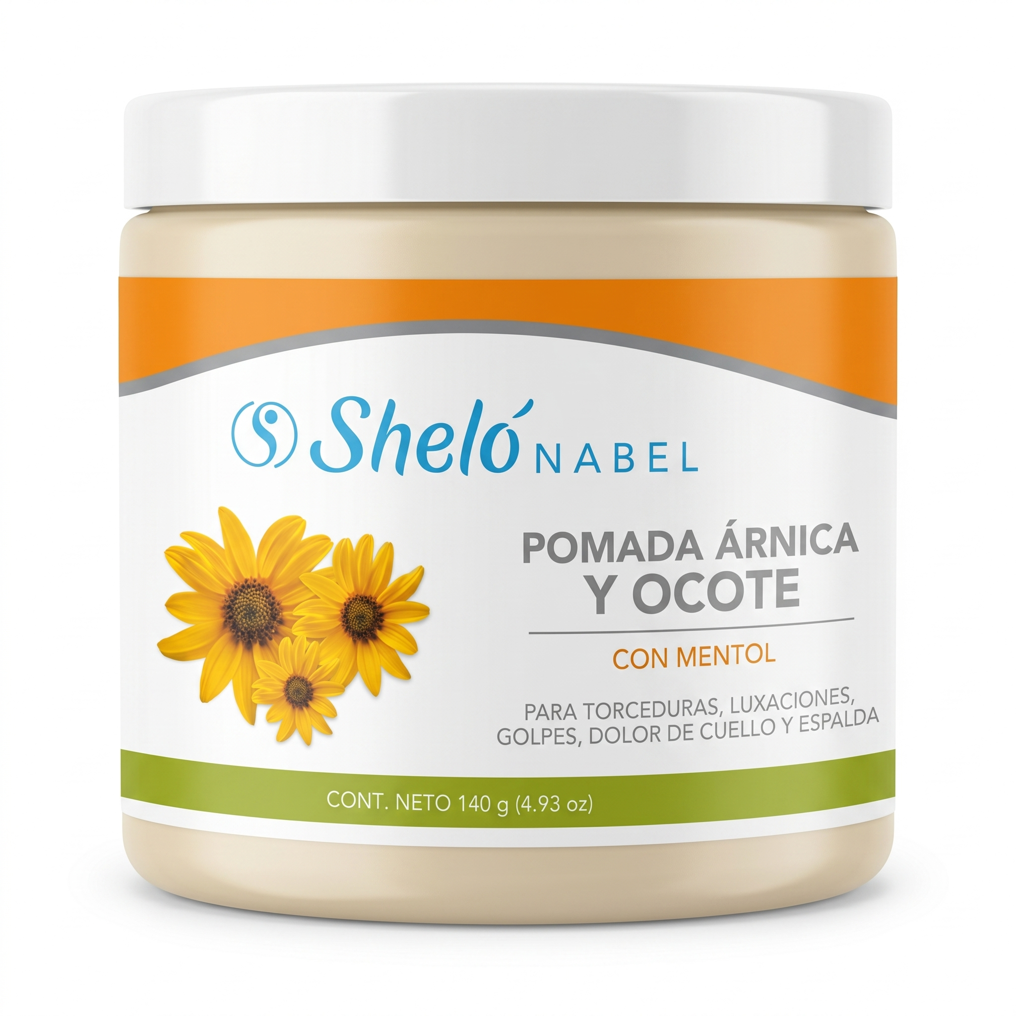 Pomada Árnica y Ocote 140 g, Sheló Nabel