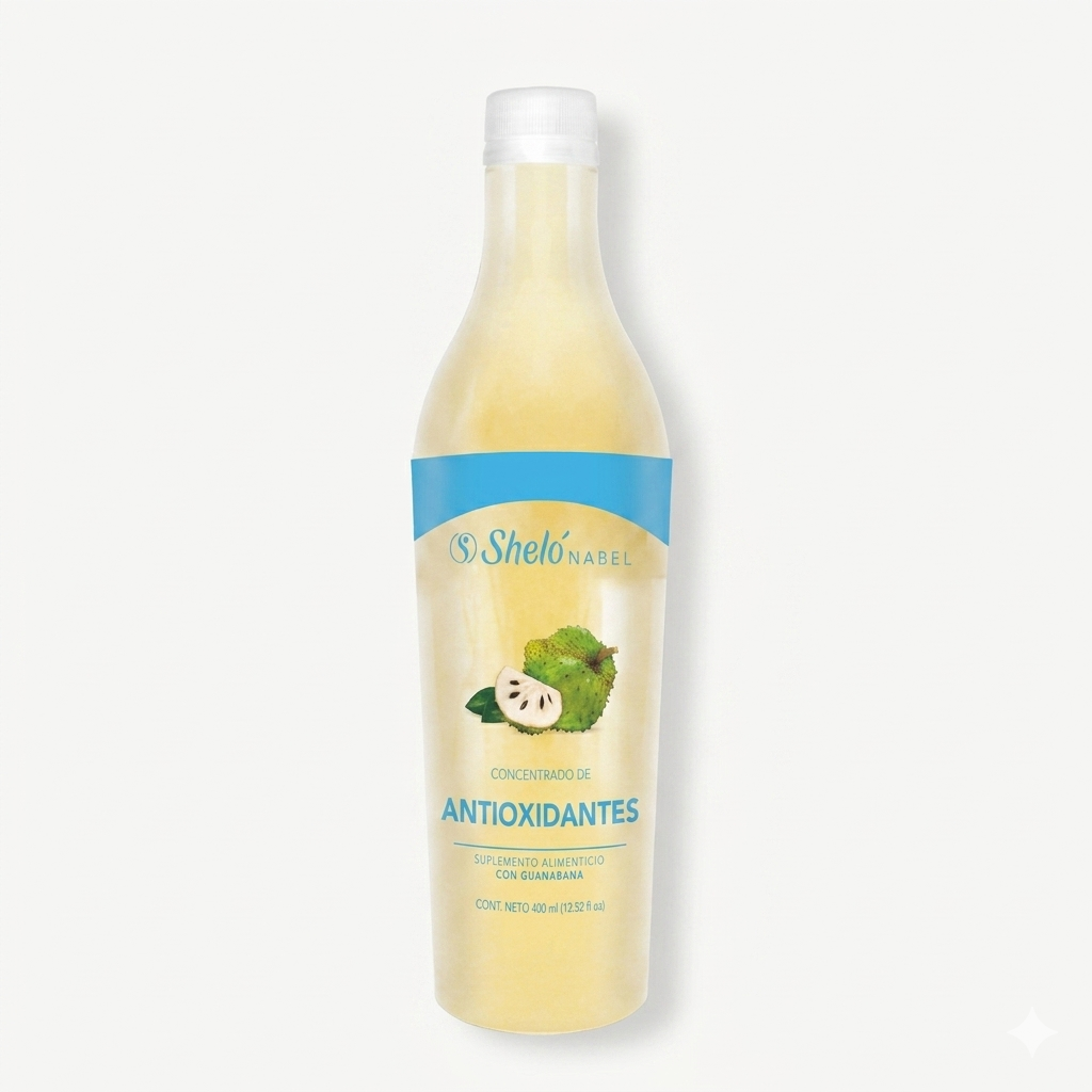 Concentrado con Antioxidantes Con Guanábana 400 ml, Sheló Nabel