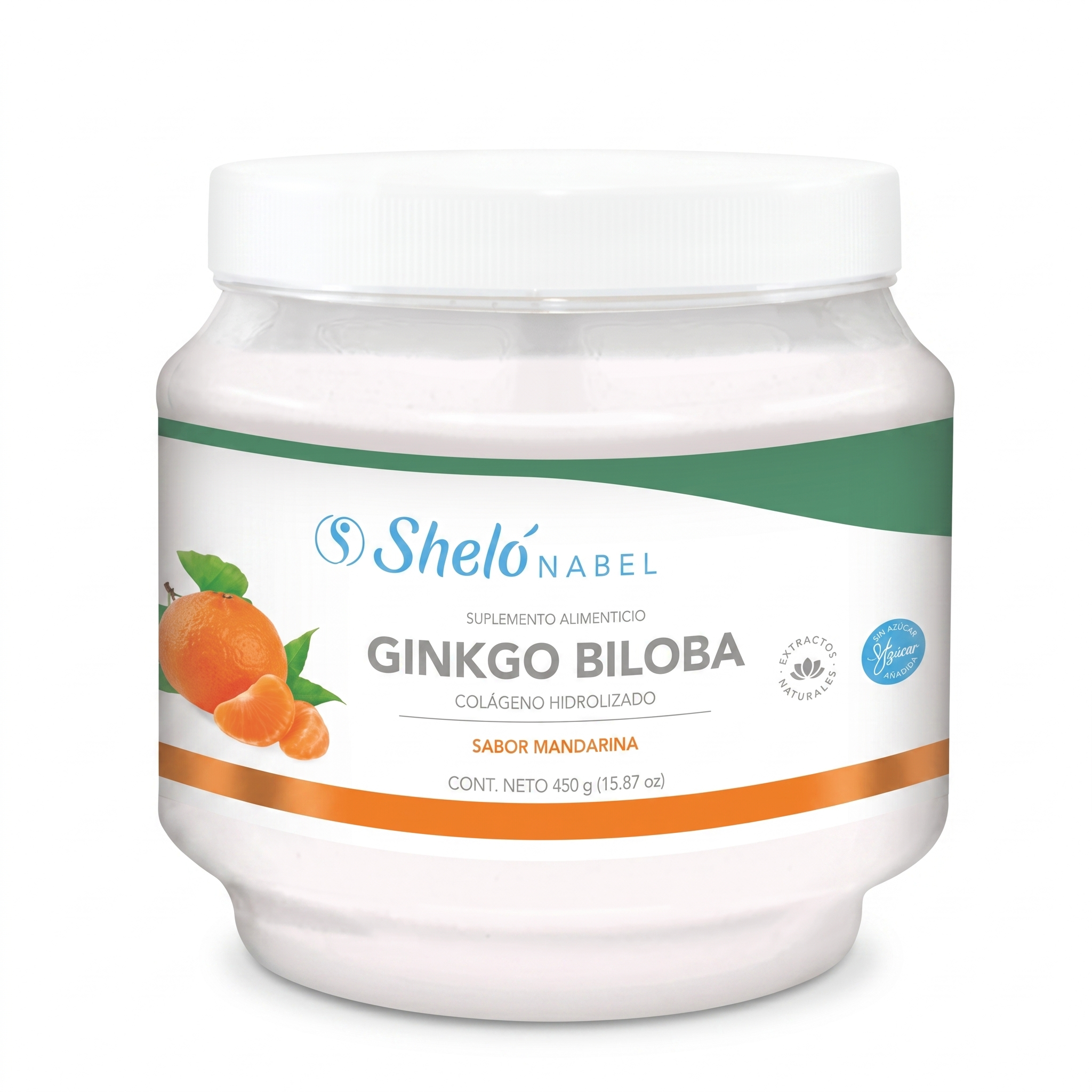 Ginkgo Biloba Colágeno Hidrolizado 450 g, Sheló Nabel