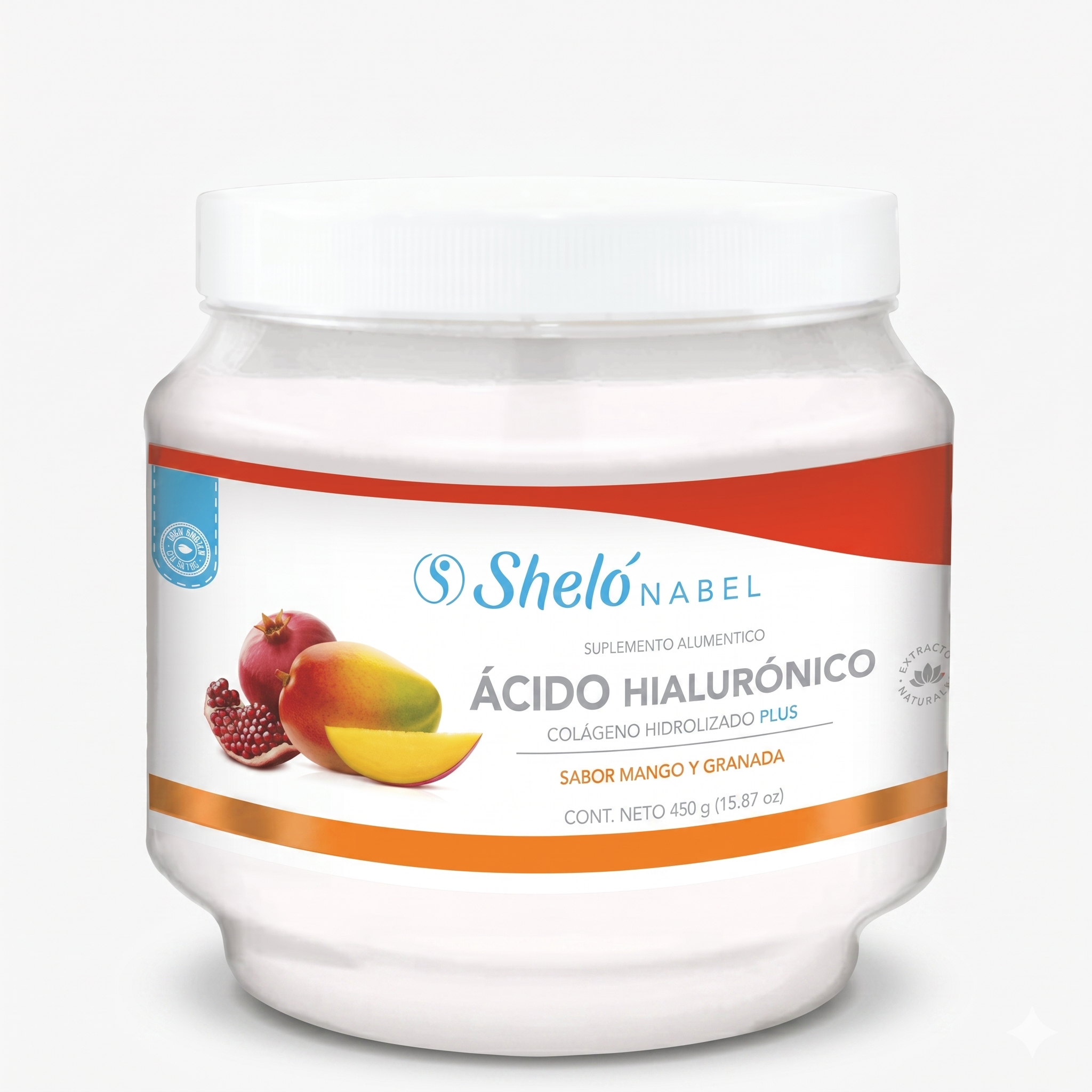 Ácido Hialurónico Colágeno Hidrolizado 450 g, Sheló Nabel