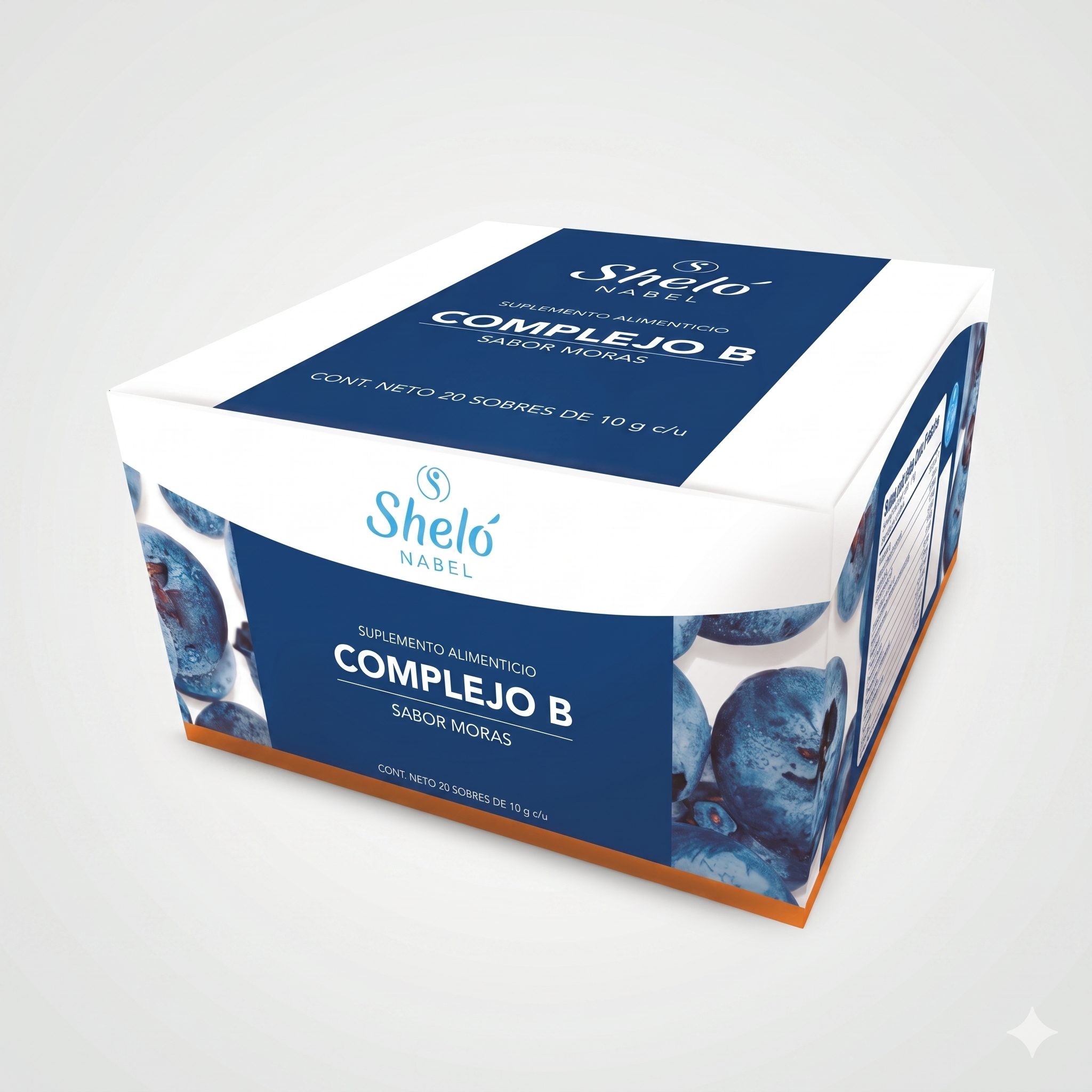 Complejo B sabor Moras 20 sobres de 10 g c/u, Sheló Nabel