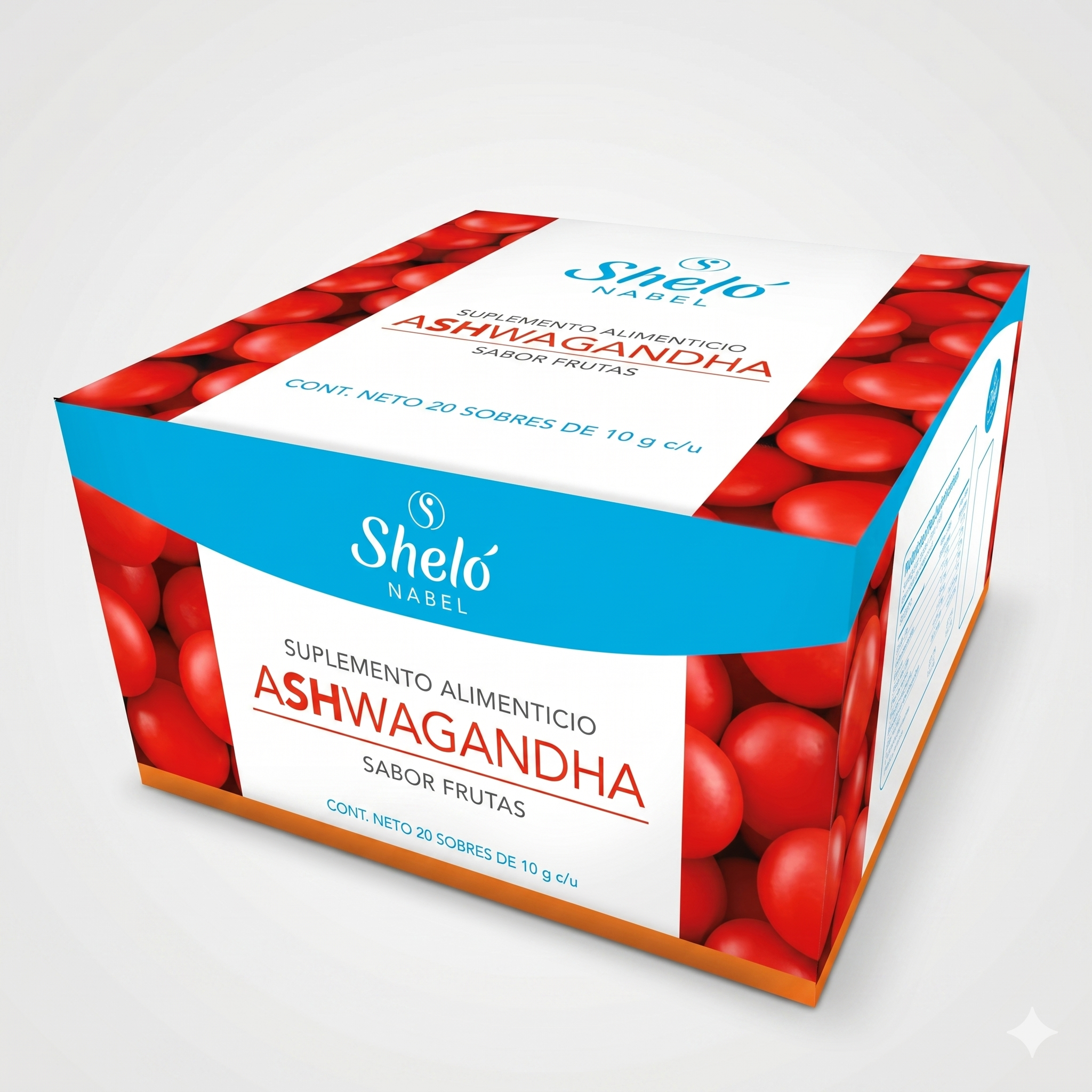 Ashwagandha 20 sobres de 10 g c/u, Sheló Nabel