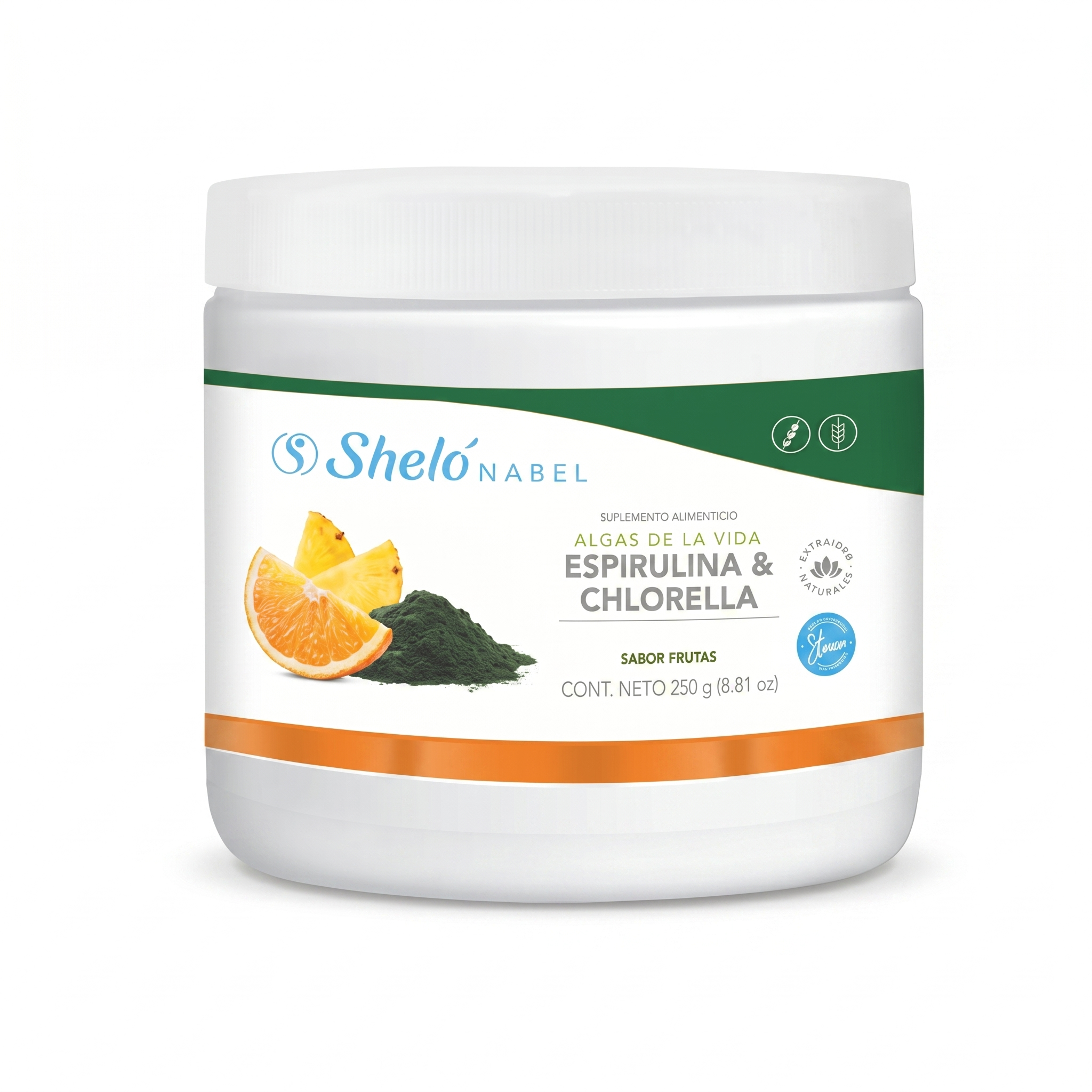 Espirulina & Chlorella 250 g, Sheló Nabel
