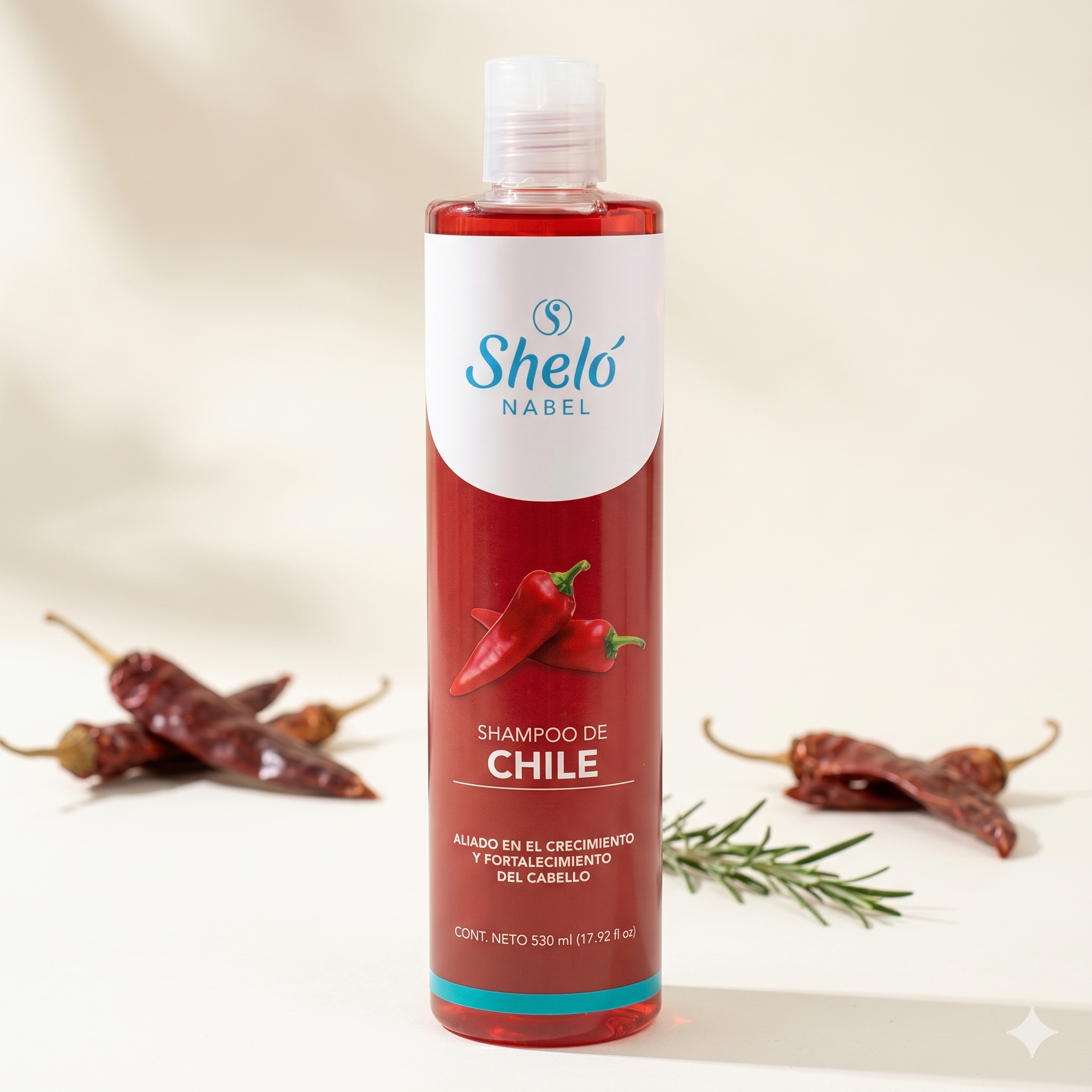 Shampoo Concentrado de Chile 530 ml, Sheló Nabel