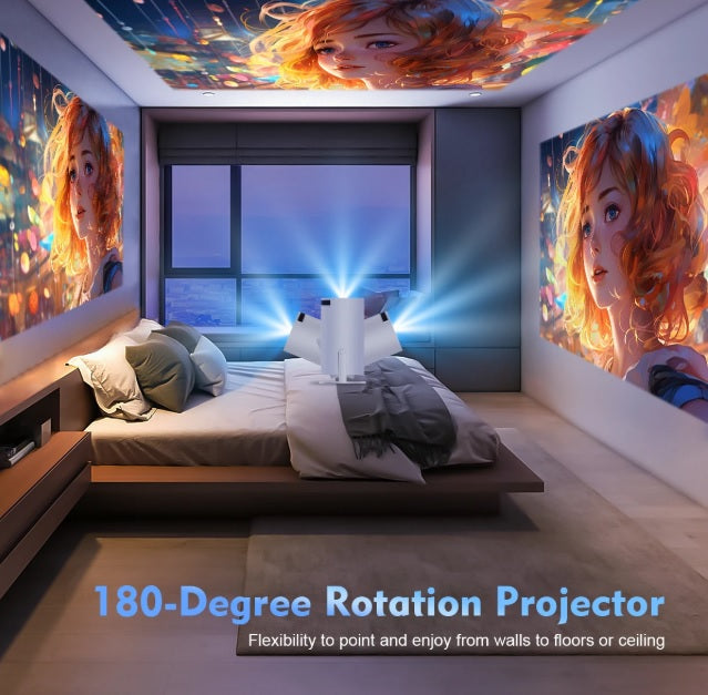 Proyector MAGCUBIC HY300 PRO 8K Android 14 Dual Wifi6 290ANSI Allwinner H726 BT5.4 1080P 1280*720P Proyector de cine en casa para exteriores