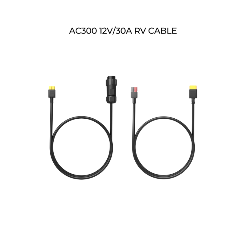 Cable para vehículos recreativos de 12V/30A para AC300/AC500