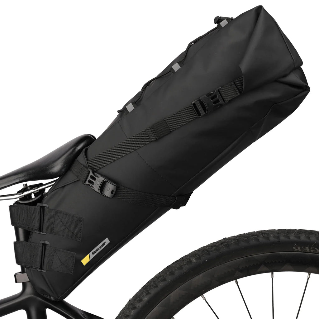 10L Waterproof Bike Saddle Bag Large Rear Pannier Black-0