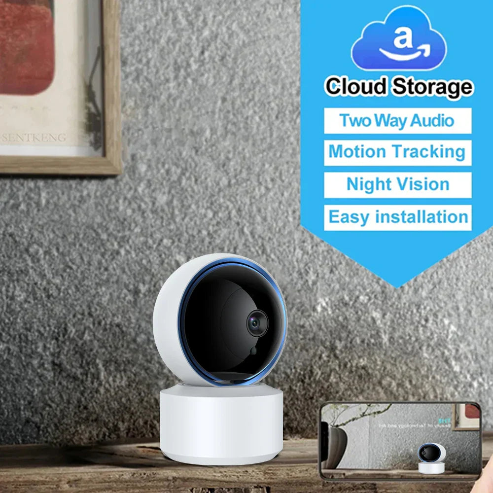 Cámara monitora para bebés con wifi y visión nocturna (1080P)