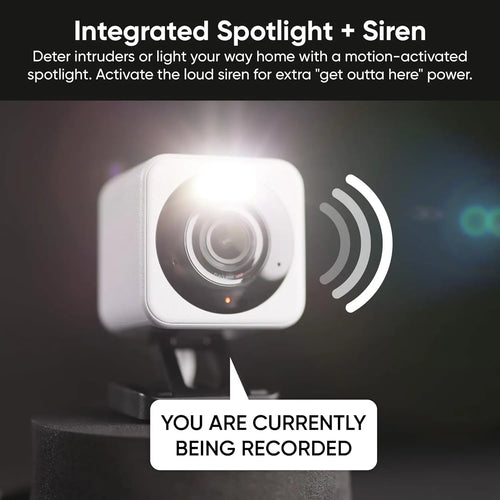 Cámara de seguridad inteligente para el hogar con Wi-Fi, resolución HD 2K.