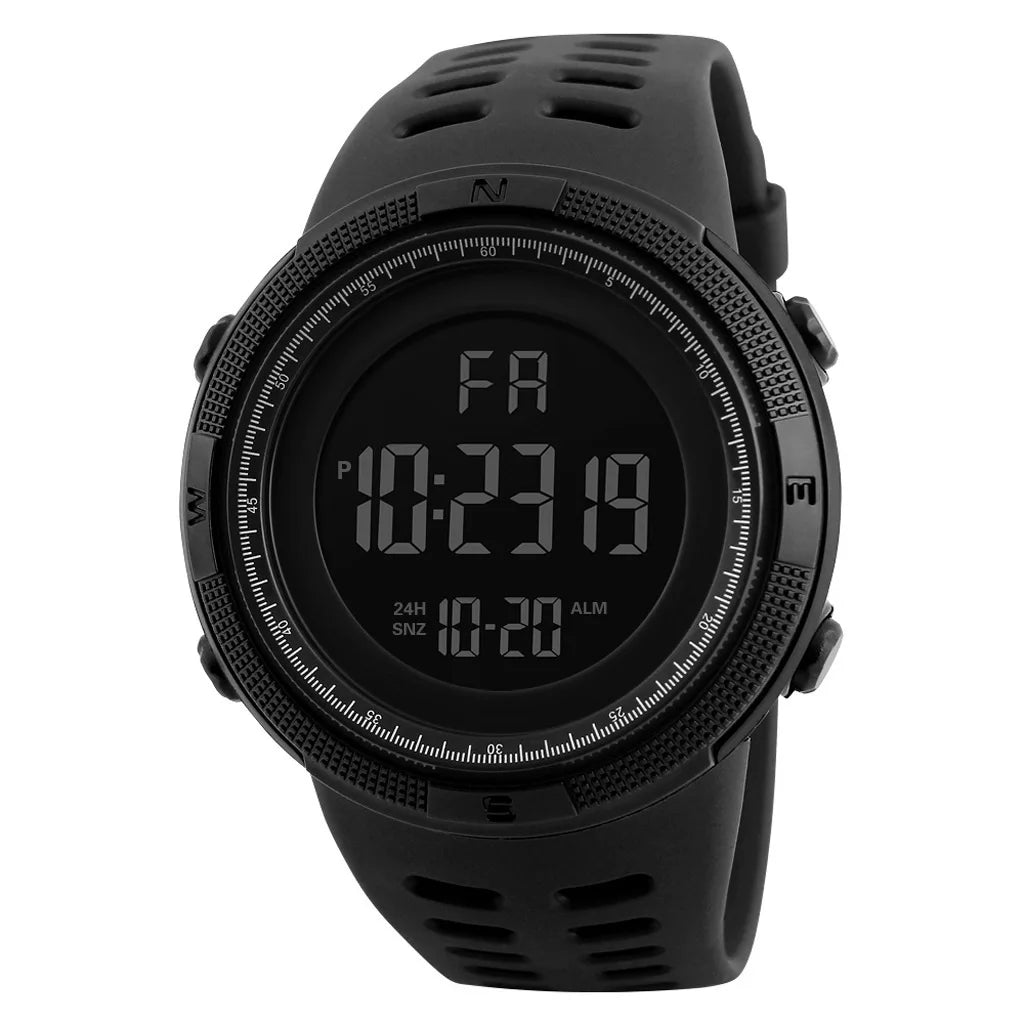 Reloj electrónico para hombre, relojes deportivos militares, reloj de pulsera digital LED multifunción luminoso para hombre, niños, estudiantes y adolescentes.