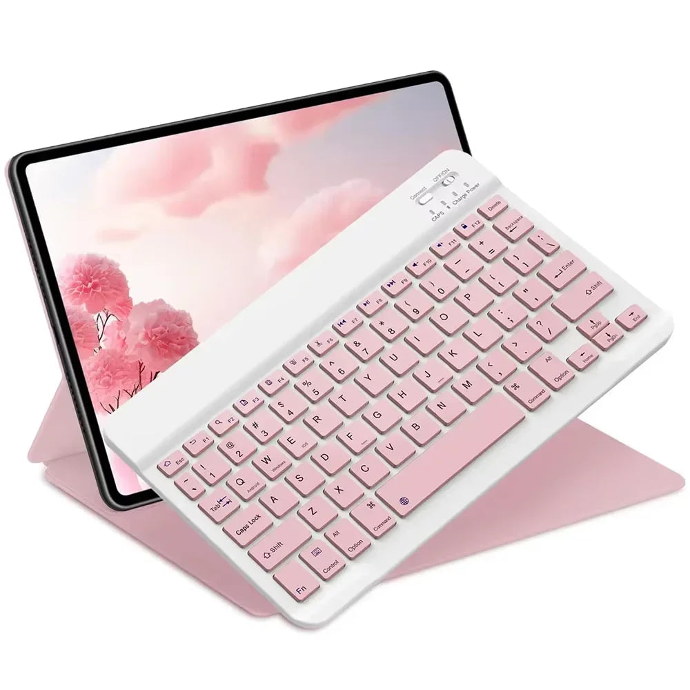 Teclado Bluetooth para iPad de 10.ª generación, iPad Pro de 13, 12, 11, 10, 9, 8 y 7 pulgadas, iPad Air de 13, 11.ª generación, iPad Mini, tabletas Samsung y Xiaomi.
