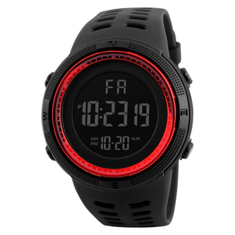Reloj electrónico para hombre, relojes deportivos militares, reloj de pulsera digital LED multifunción luminoso para hombre, niños, estudiantes y adolescentes.
