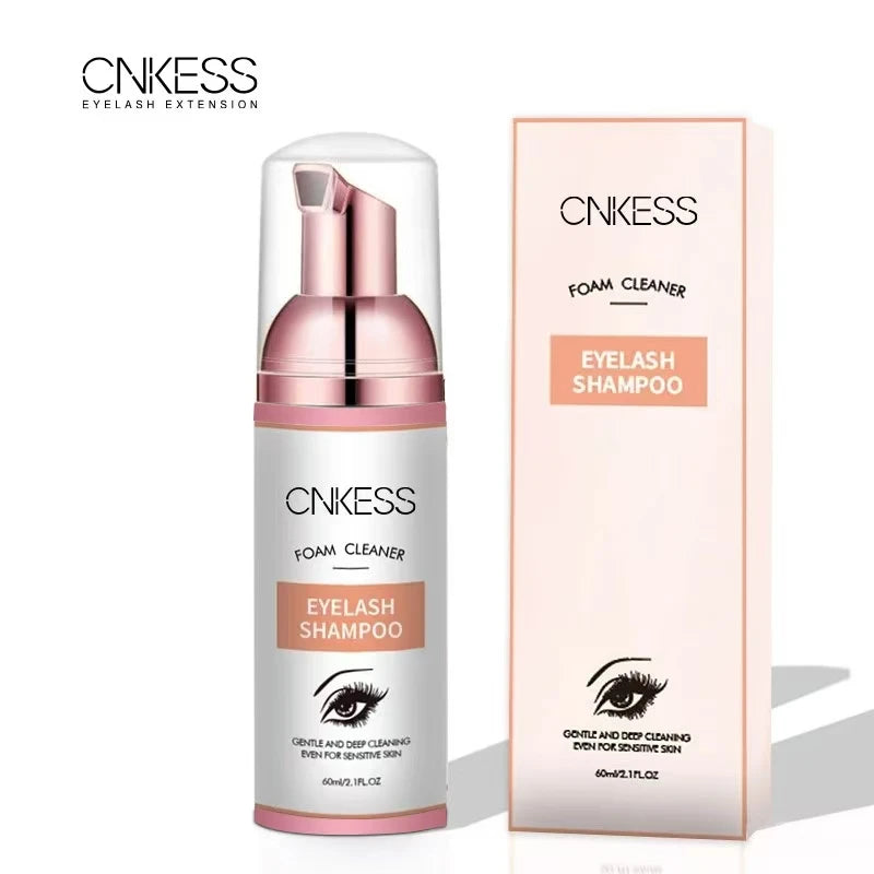 CNKESS 60ml cuidado de pestañas y cabello herramientas de belleza maquillaje botella de champú para extensiones de pestañas hecha a mano fabricantes sintéticos venta al por mayor