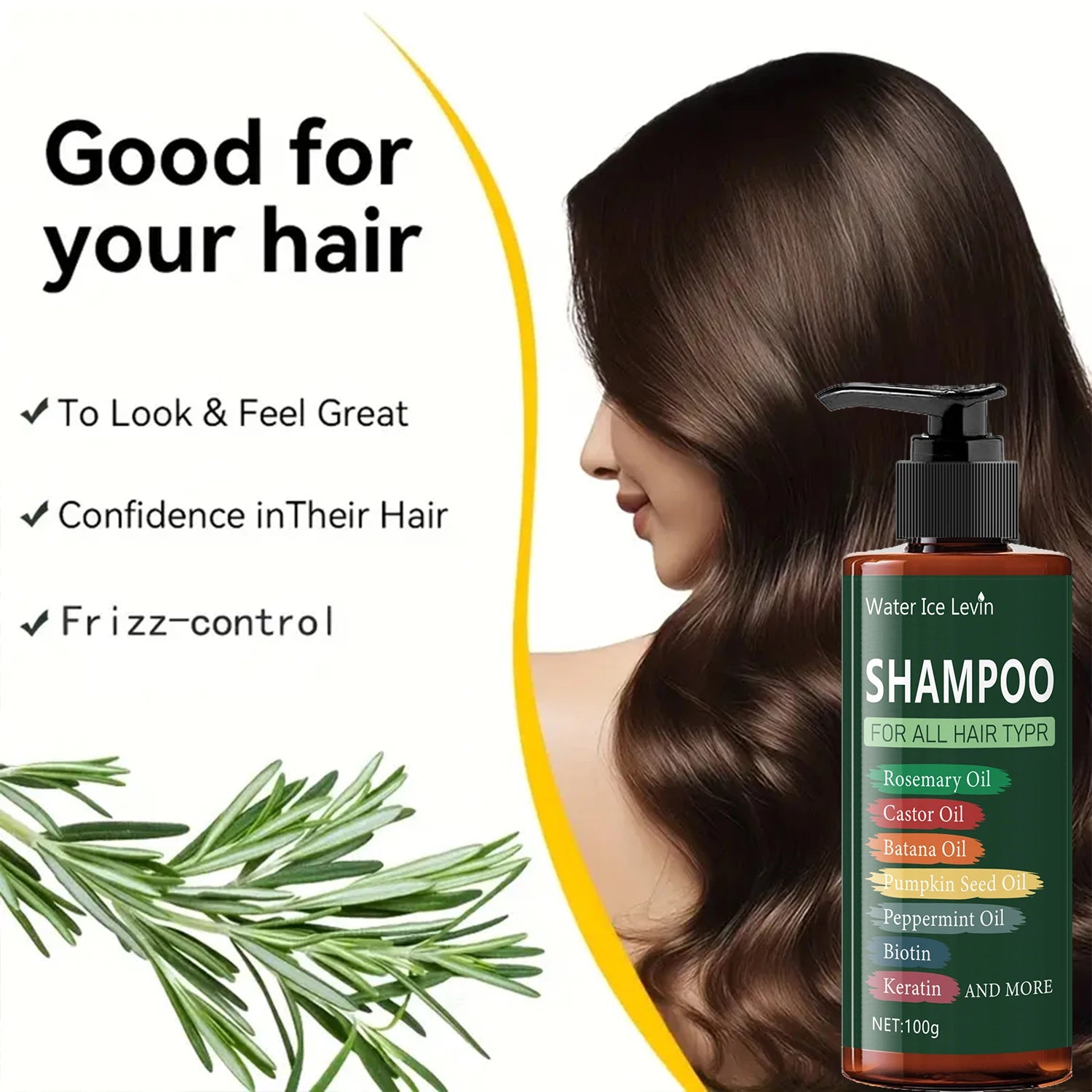 Champú capilar 7 en 1 - 250 g. Champú 7 en 1: refrescante, hidratante, repara el cabello dañado, previene las puntas abiertas y la rotura. Enriquecido con lavanda, aceite de colza, aceite de menta, biotina y queratina.