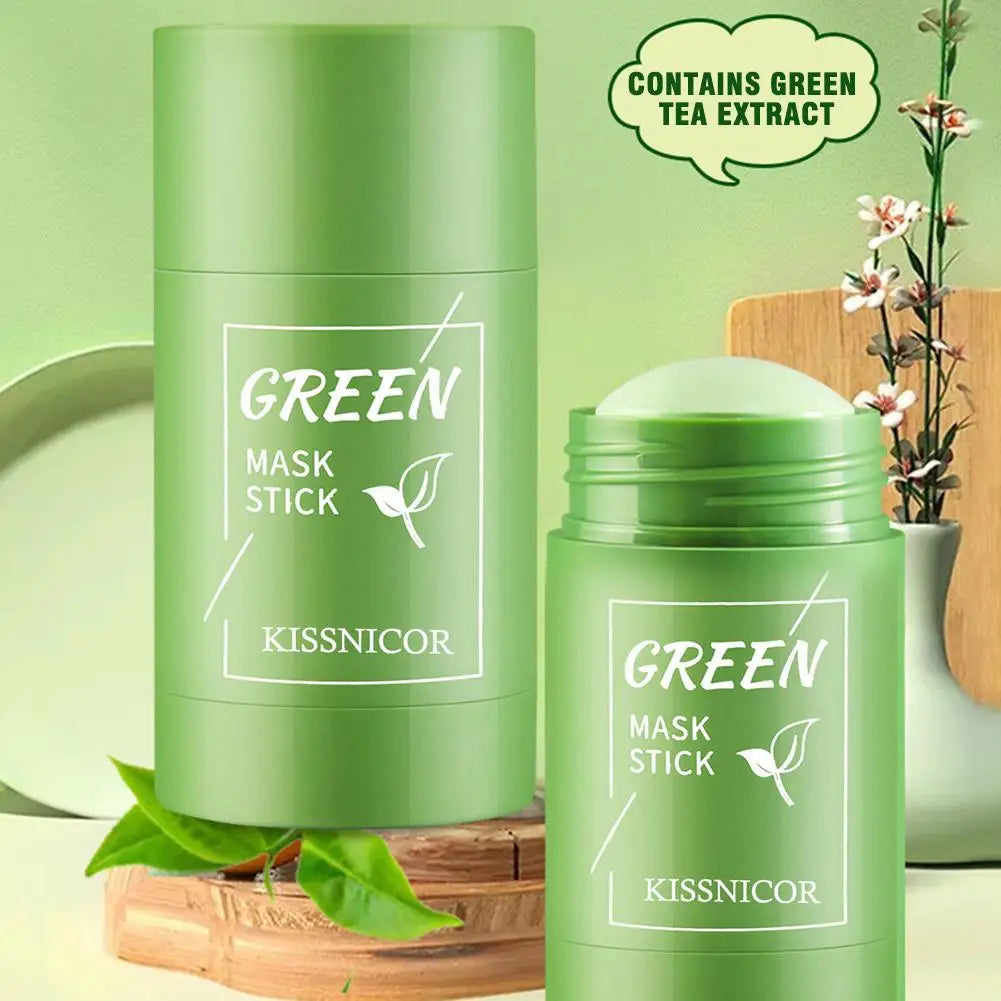 Mascarilla facial de té verde. Limpieza profunda con té verde. Hidratación profunda. Reduce los poros. Elimina puntos negros y acné. Cuidado facial coreano para la piel.