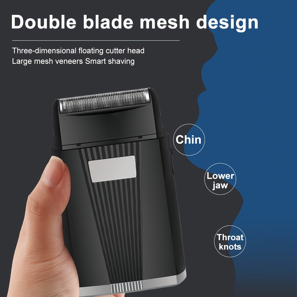 Kit de corte de pelo para hombre con recortadora recargable por USB (4 piezas)